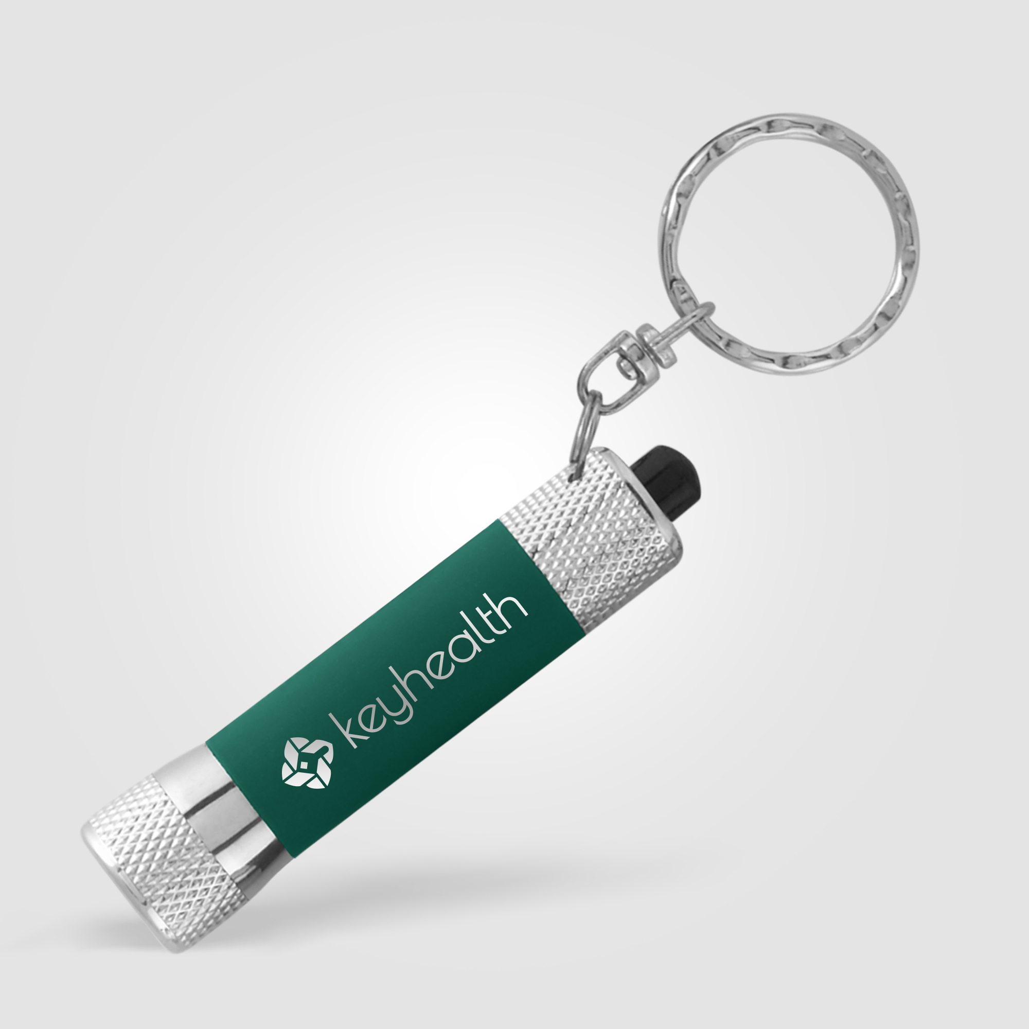 Mini lampe porte-clés publicitaire McQueen Soft Touch Vert 7729C